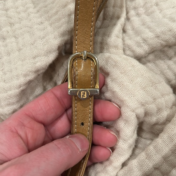 Authentic Vintage Pecan Stripe Fendi **flaws** - Picture 4 of 9